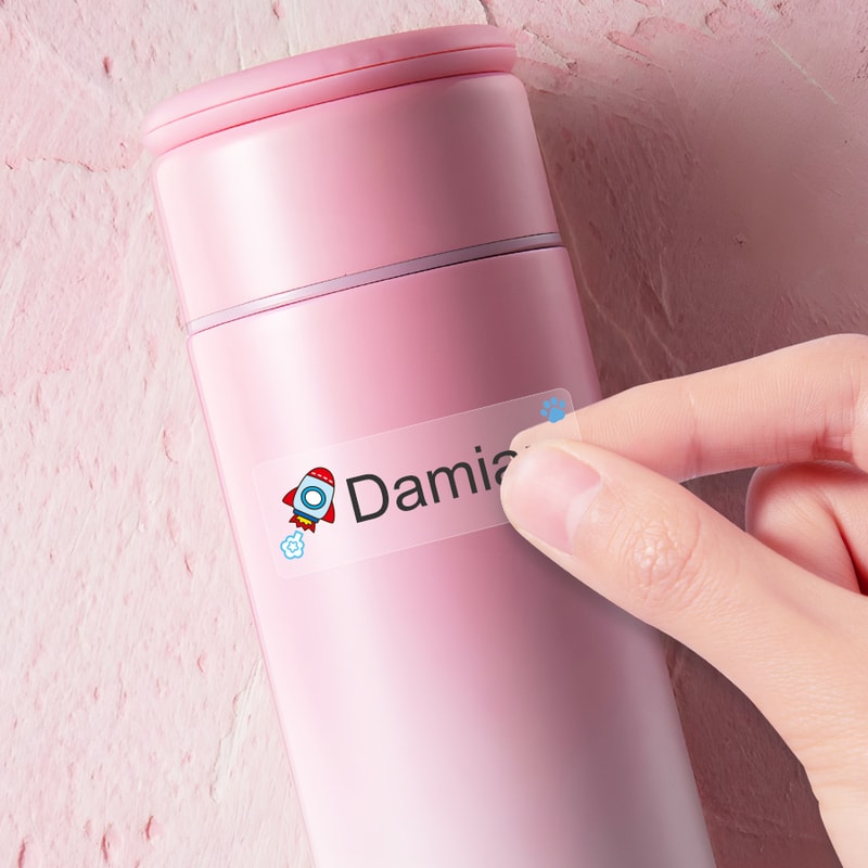 Waterproof Kids Name Labels Customized Transparent Stickers Multilingual Decals For Notebooks And D 3