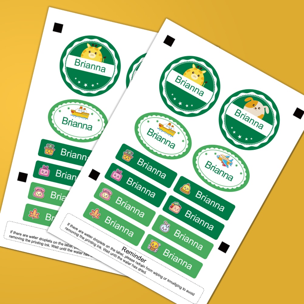 Personalized School Stationery, Custom Hebrew Name Tags, Transparent Waterproof Stickers for Kids, Multilingual Labels