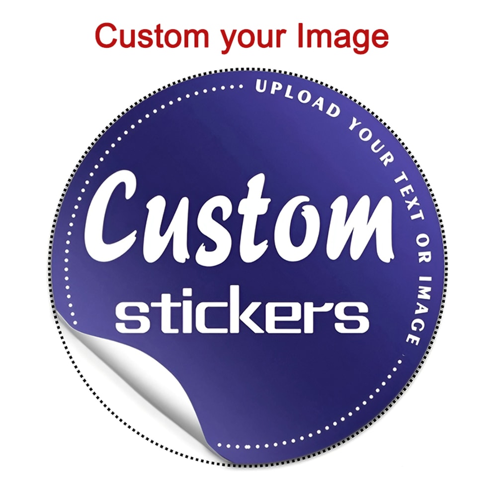 Custom Design Personalized Stickers, Upload Your Logo or Picture, Durable Adhesive Labels for Party Favors, Events & Gif