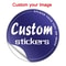 Custom Design Personalized Stickers, Upload Your Logo or Picture, Durable Adhesive Labels for Party Favors, Events & Gif