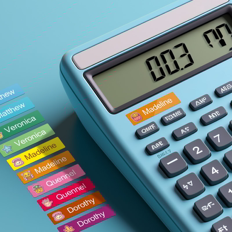 Personalized Animal Labels for Kids, Durable Waterproof Name Stickers, Custom Tags, School Supplies & Gift Accessories