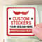 Design Your Own Labels, Custom Stickers for Retail Packaging, Branding and Events, Ideal for Wedding Decor, Travel Mugs
