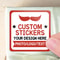 Design Your Own Labels, Custom Stickers for Retail Packaging, Branding and Events, Ideal for Wedding Decor, Travel Mugs