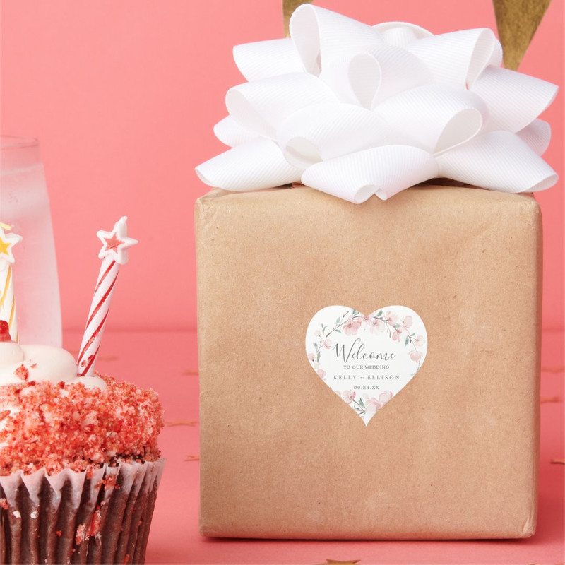 Floral Gift Box Decorations Custom Wedding Labels Pearl Embellished Reusable Party Sealing Stickers 3