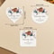 Floral Custom Labels Bulk For Wedding Gifts Personalized Party Stickers Waterproof Sealing Decals D 1