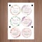 Customizable Round Floral Wedding Name Stickers Personalized Labels For Favors And Invitations Uniq 5