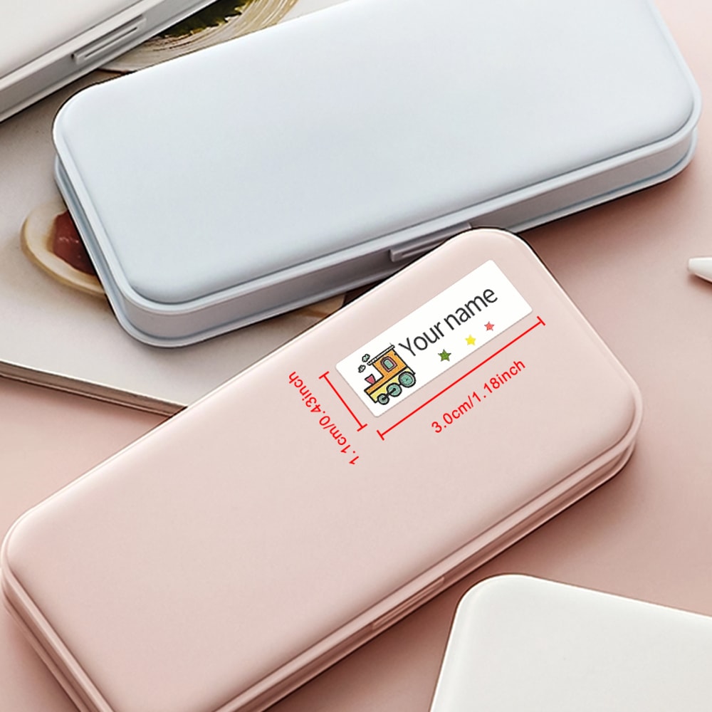 Personalized Animal Name Stickers For Kids Waterproof Durable Labels For School Bags Stationery Par 1