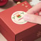 Circle Adhesive Christmas Labels Custom Merry Christmas Stickers Holiday Stickers For Christmas Gre 2