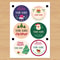Circle Adhesive Christmas Labels Custom Merry Christmas Stickers Holiday Stickers For Christmas Gre 5