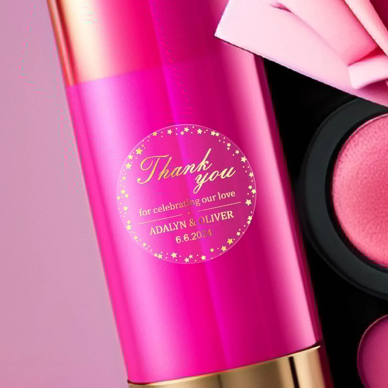 Waterproof Gold Transparent Personalized Seals Packaging Envelopes Event Souvenirs Creative Decals 3