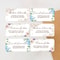 Personalized Envelope Labels Custom Wedding Address Stickers Floral Design Removable Adhesive Party 4