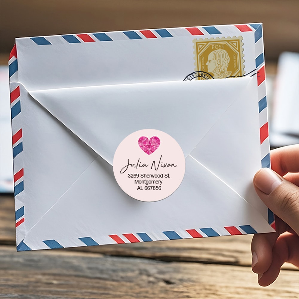 Floral Address Labels Personalized Custom Design Envelope Stickers Bullet Journaling Wedding Favors 3