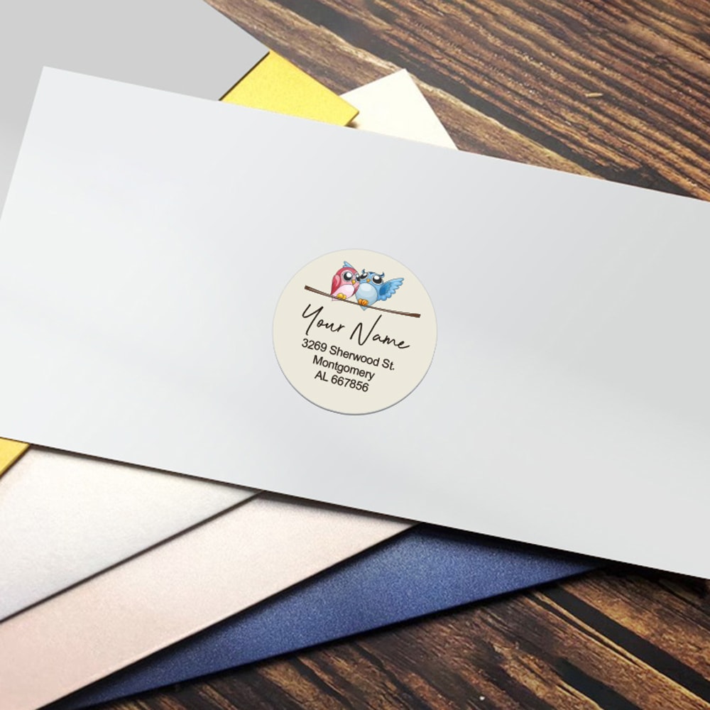 Floral Address Labels Personalized Custom Design Envelope Stickers Bullet Journaling Wedding Favors 4