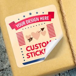 durable personalized photo stickers, custom decals for water bottles, scrapbooks, bridal shower gifts