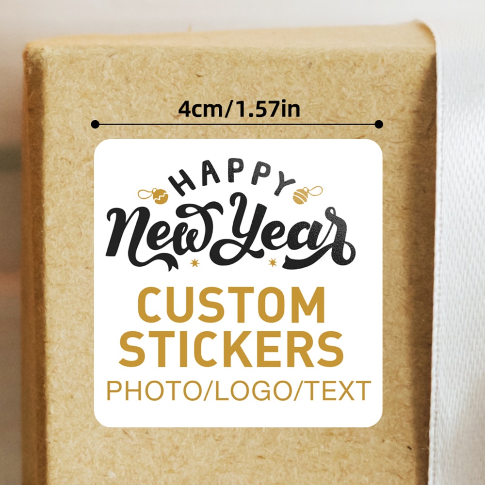 Durable Personalized Photo Stickers, Custom Decals for Water Bottles, Scrapbooks, Bridal Shower Gifts