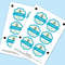 Personalized Waterproof Name Stickers For Kids Custom School Stationery Labels First Name Tag Decal 6