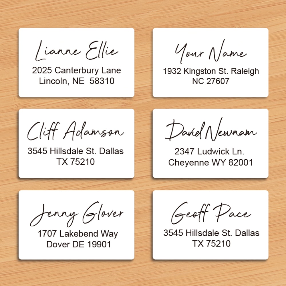 Waterproof Transparent Address Labels Customized Stickers For Envelopes Journaling Office And Schoo 4