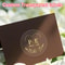 Premium Waterproof Labels Custom Transparent Gold Decorative Stickers Gift Wrapping Wedding Durable 0