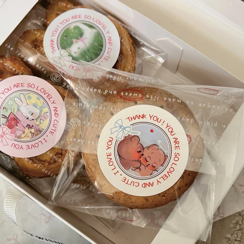 Durable waterproof labels, customizable photo stickers, multi-color logos, ideal for promotional activities, company gif