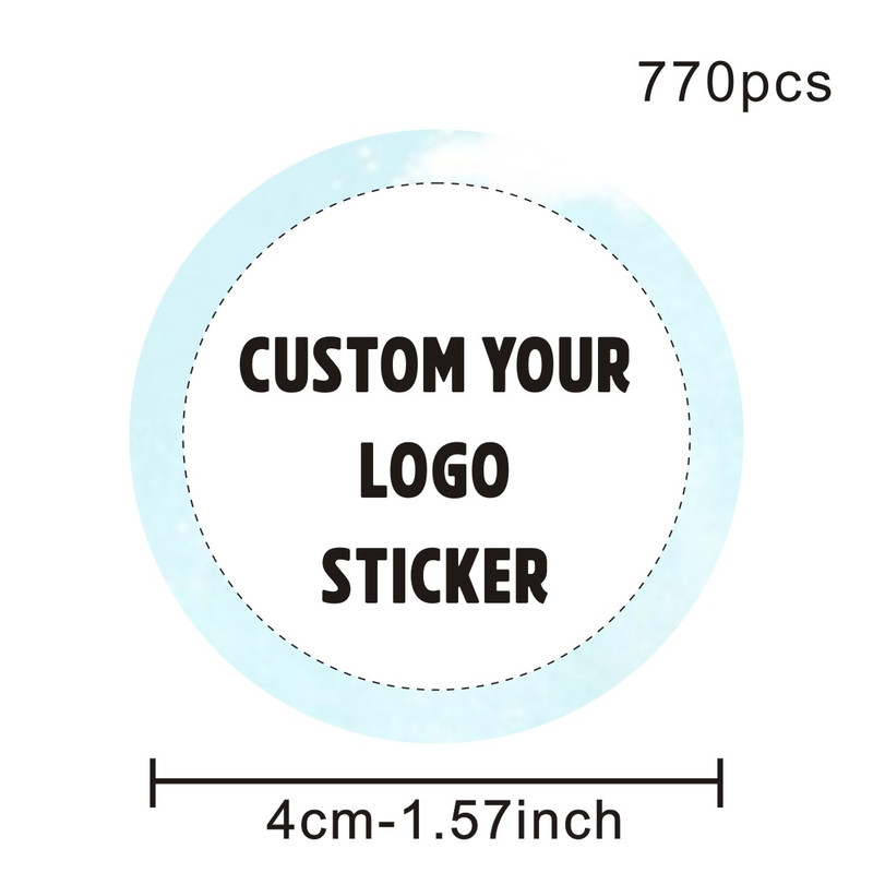 Custom LOGO Stickers White Label/Wedding Packaging sticker design Kraft baking your own name,THANK YOU labels