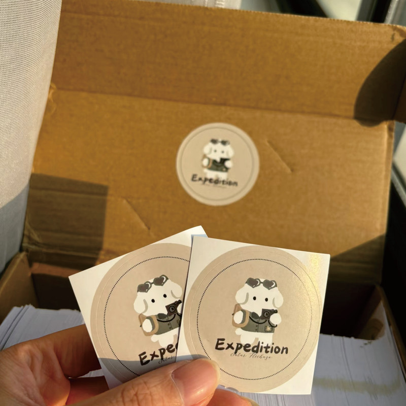 Custom LOGO Stickers White Label/Wedding Packaging sticker design Kraft baking your own name,THANK YOU labels