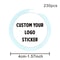 Custom LOGO Stickers White Label/Wedding Packaging sticker design Kraft baking your own name,THANK YOU labels