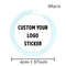 Custom LOGO Stickers White Label/Wedding Packaging sticker design Kraft baking your own name,THANK YOU labels