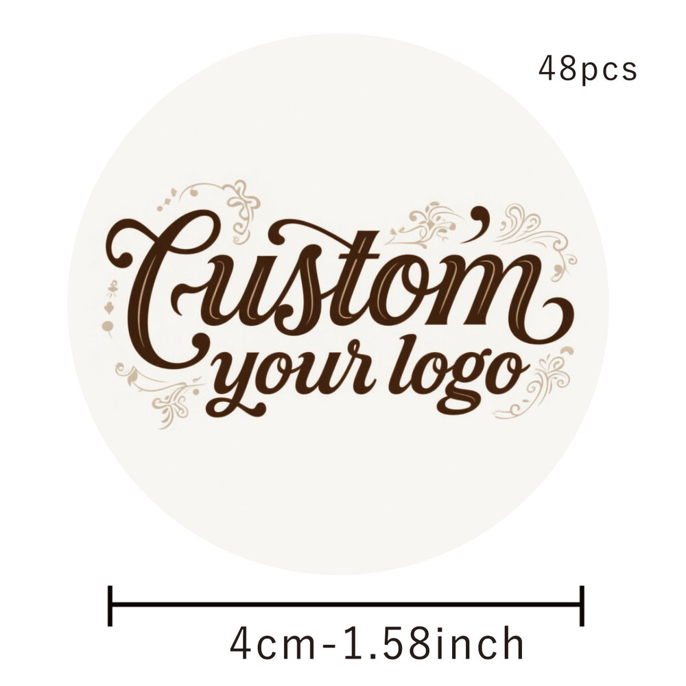Custom Stickers Round Personalized Stickers Logo Stickers in Personal Design For Communion Labels Company Logo Gift Packaging
