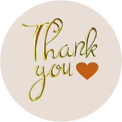 self-adhesive holography thank you stickers, waterproof labels for small business packaging