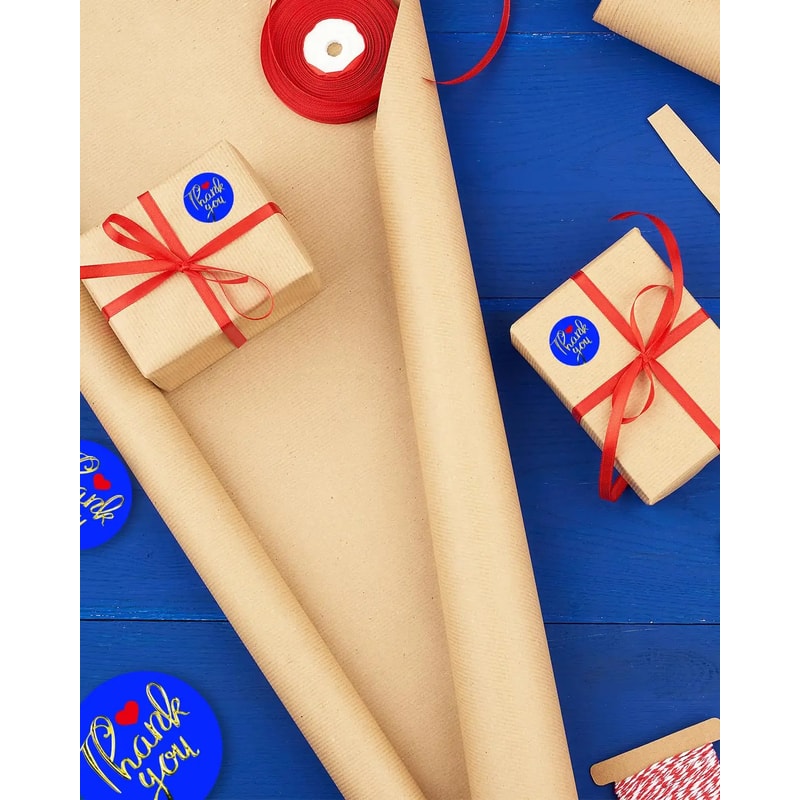 Self-Adhesive Holography Thank You Stickers, Waterproof Labels for Small Business Packaging