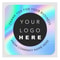 Waterproof Web Holograph Stickers, Custom Logo Name Labels, Candy Gift Box Seal Stickers for Birthday Party Favors