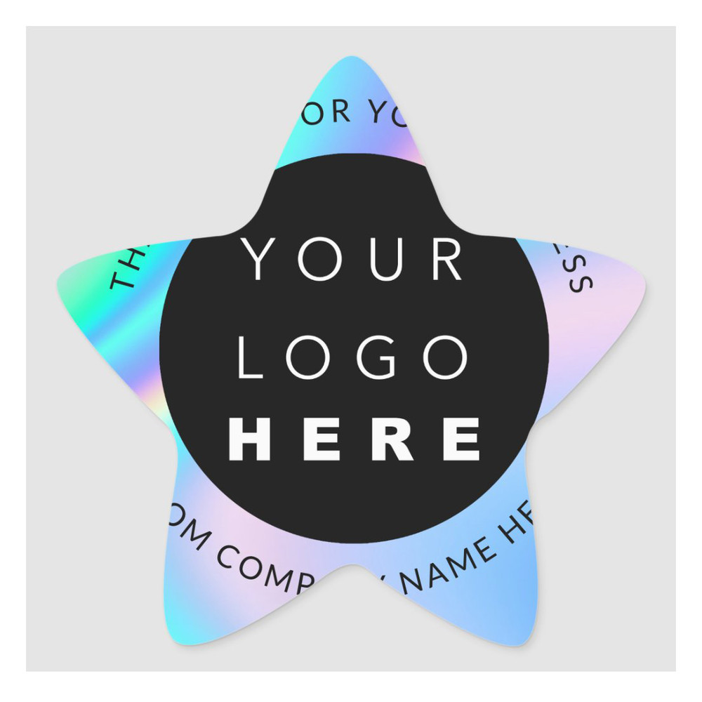 Waterproof Web Holograph Stickers, Custom Logo Name Labels, Candy Gift Box Seal Stickers for Birthday Party Favors