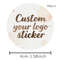 Customized Logo Labels, Personalised Stickers for Wedding Birthday Baptism, Custom Packaging Print Your Own Stickers