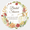 Personalized Round Circle Label Stickers, 96Pcs Custom Name Date Thank You Stickers, Bridal Shower Party Favors