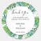 Personalized Round Circle Label Stickers, 96Pcs Custom Name Date Thank You Stickers, Bridal Shower Party Favors