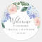 Personalized Round Circle Label Stickers, 96Pcs Custom Name Date Thank You Stickers, Bridal Shower Party Favors
