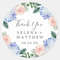Personalized Round Circle Label Stickers, 96Pcs Custom Name Date Thank You Stickers, Bridal Shower Party Favors