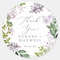 Personalized Round Circle Label Stickers, 96Pcs Custom Name Date Thank You Stickers, Bridal Shower Party Favors