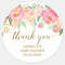 Personalized Round Circle Label Stickers, 96Pcs Custom Name Date Thank You Stickers, Bridal Shower Party Favors