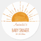 Personalized Round Circle Label Stickers, 96Pcs Custom Name Date Thank You Stickers, Bridal Shower Party Favors