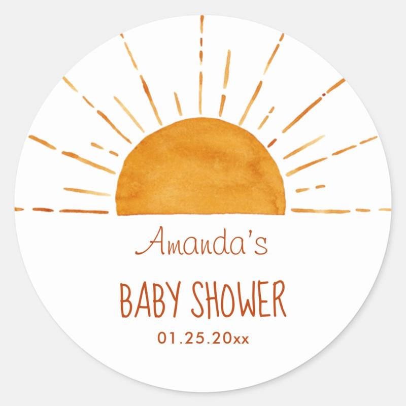 Personalized Round Circle Label Stickers, 96Pcs Custom Name Date Thank You Stickers, Bridal Shower Party Favors