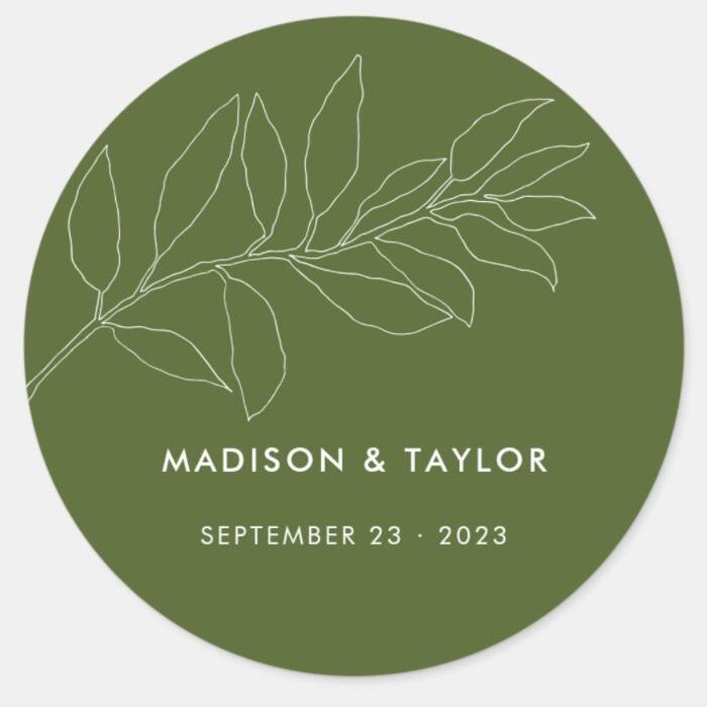 Personalized Round Circle Label Stickers, 96Pcs Custom Name Date Thank You Stickers, Bridal Shower Party Favors