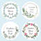 Custom Name Date Thank You Stickers, Personalized Round Circle Label Stickers, Party Favor Labels for Bridal Shower Gift