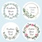 Custom Name Date Thank You Stickers, Personalized Round Circle Label Stickers, Party Favor Labels for Bridal Shower Gift