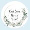 Custom Name Date Thank You Stickers, Personalized Round Circle Label Stickers, Party Favor Labels for Bridal Shower Gift