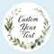 Custom Name Date Thank You Stickers, Personalized Round Circle Label Stickers, Party Favor Labels for Bridal Shower Gift