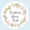 Custom Name Date Thank You Stickers, Personalized Round Circle Label Stickers, Party Favor Labels for Bridal Shower Gift