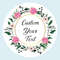 Custom Name Date Thank You Stickers, Personalized Round Circle Label Stickers, Party Favor Labels for Bridal Shower Gift