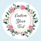Custom Name Date Thank You Stickers, Personalized Round Circle Label Stickers, Party Favor Labels for Bridal Shower Gift