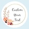 Custom Name Date Thank You Stickers, Personalized Round Circle Label Stickers, Party Favor Labels for Bridal Shower Gift